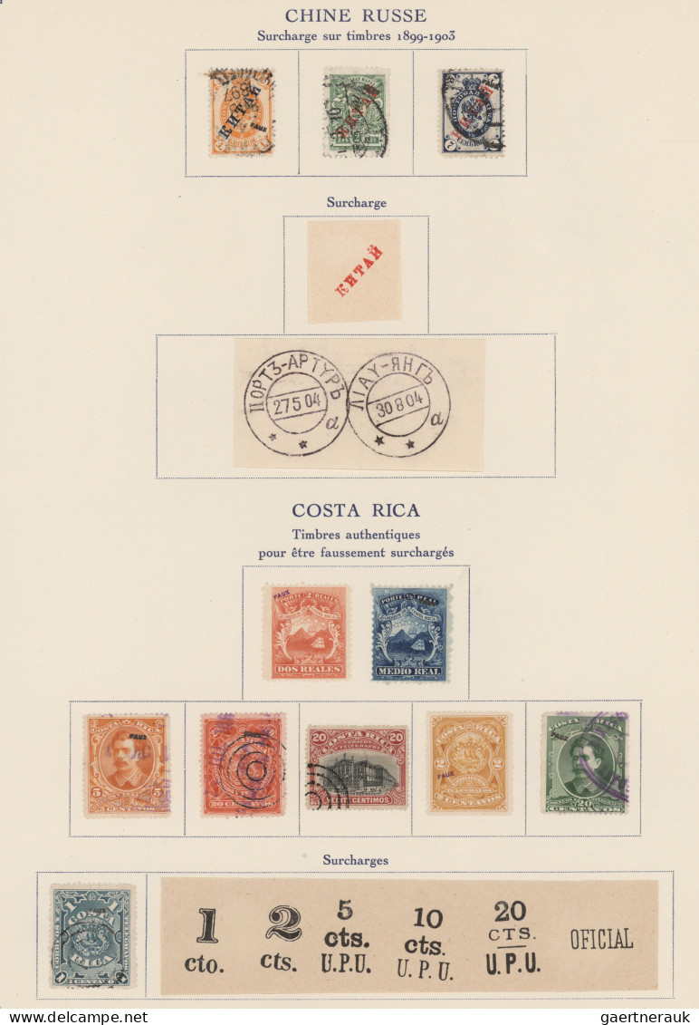 Oversea: 1860/1900 (ca.), Forgeries/Reference Collection, comprising e.g. Mexico