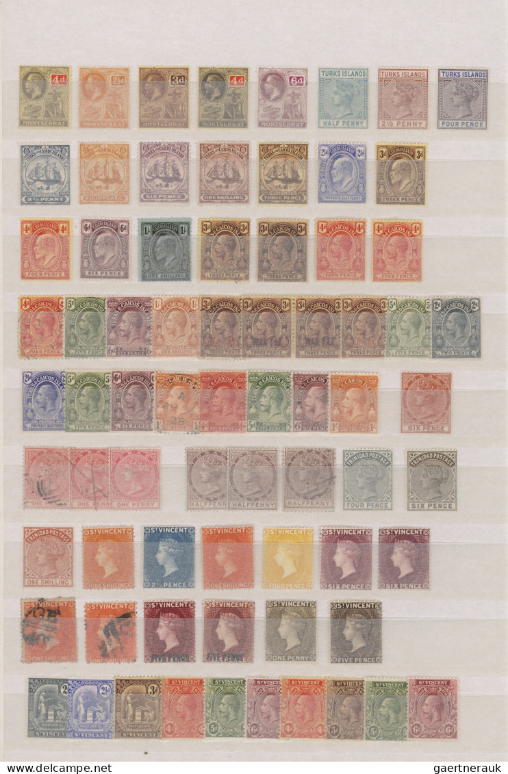 Caribbean: 1870/1920 (ca.), British Caribbean, Mint And Used Collection Of Apprx - Otros - América