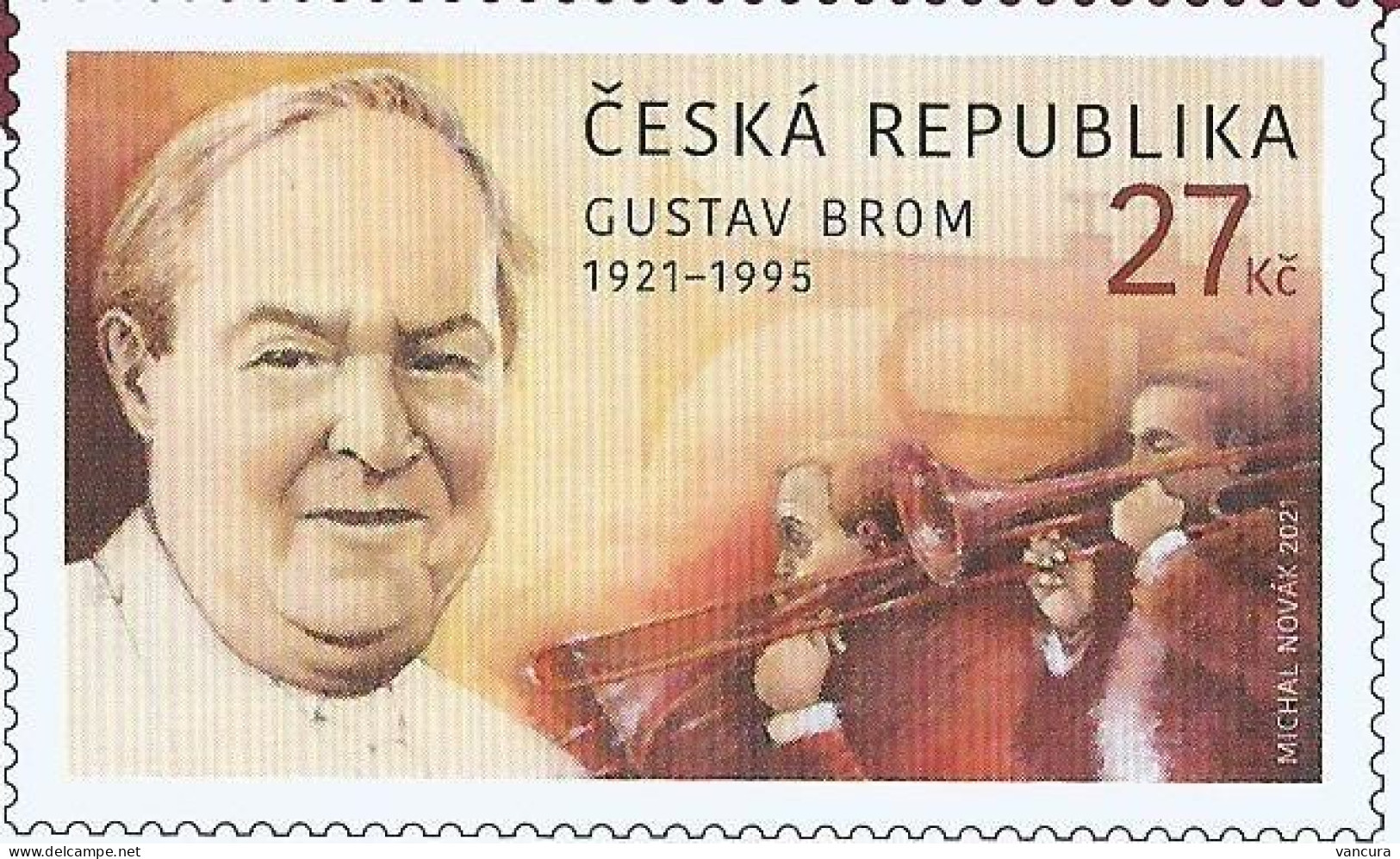 1119 Czech Republic Gustav Brom 2021 - Ungebraucht