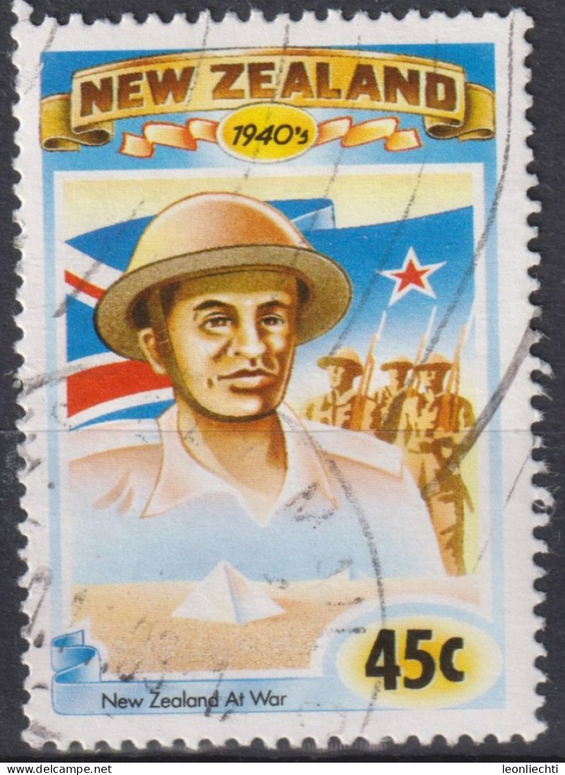 1993 Neuseeland ° Mi:NZ 1320, Sn:NZ 1186, Yt:NZ 1263, War Work, New Zealand In The 1940s - Gebraucht