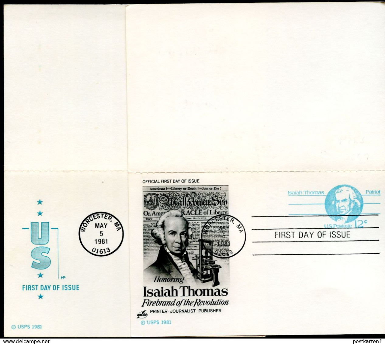 UY32 2 Postal Cards With Reply FDC 1981 - 1961-80