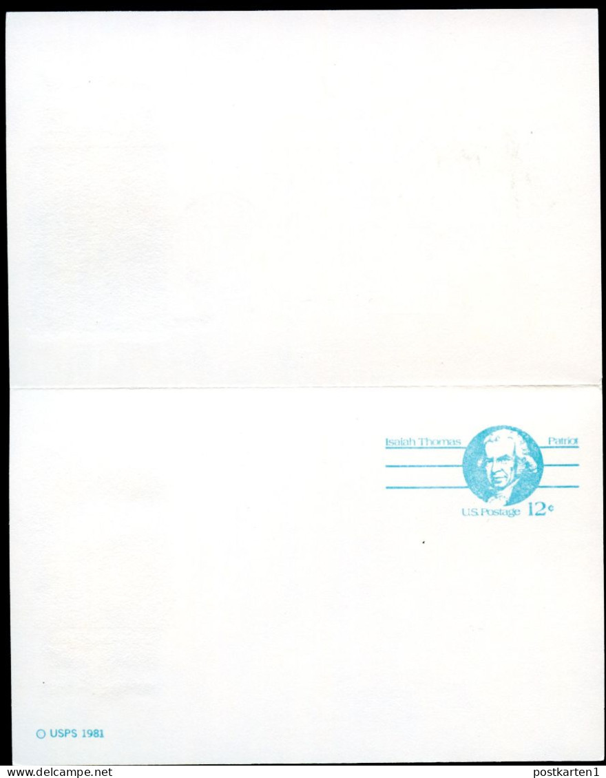 UY32a SMALL DIE Postal Card With Reply FDC 1981 - 1981-00