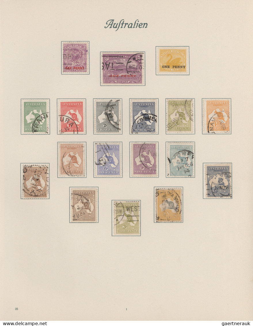 Australia & Oceania: 1860/1930 (ca.), Mainly Used Collection Of Apprx. 400 Stamp - Otros - Oceanía
