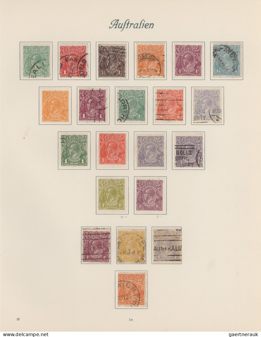 Australia & Oceania: 1860/1930 (ca.), Mainly Used Collection Of Apprx. 400 Stamp - Oceania (Other)