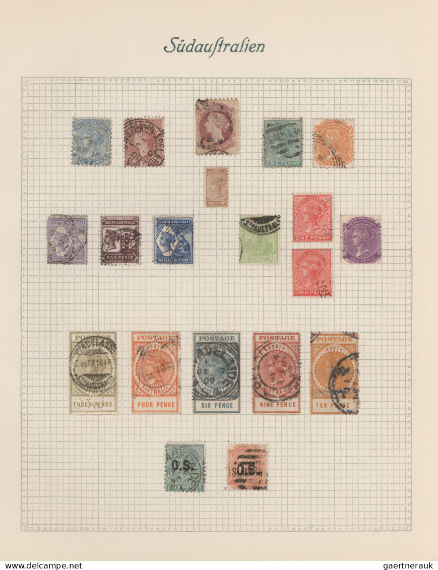 Australia & Oceania: 1860/1930 (ca.), Mainly Used Collection Of Apprx. 400 Stamp - Oceania (Other)