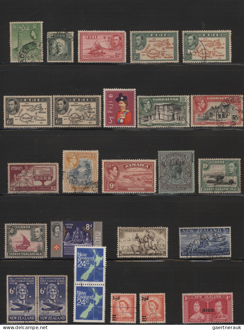British Commonwealth: 1860's-modern: More Than 180 Stamps From Various Countries - Sonstige & Ohne Zuordnung