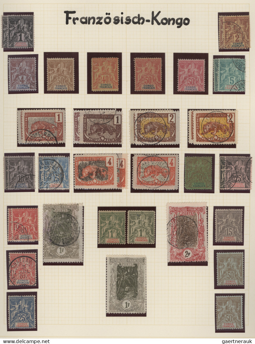 French Colonies: 1885/1960 (ca.), French Africa, Comprehensive Mint And Used Col - Sonstige & Ohne Zuordnung