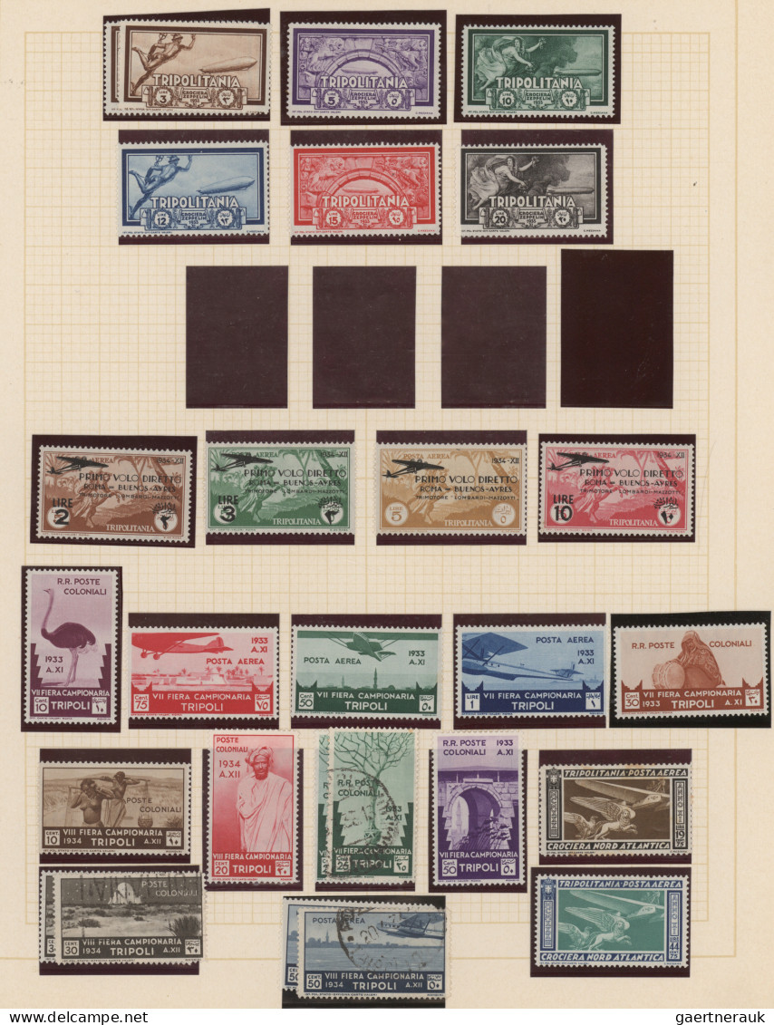 Italian Colonies: 1912/1960 (ca.), mint and used collection arranged on album pa