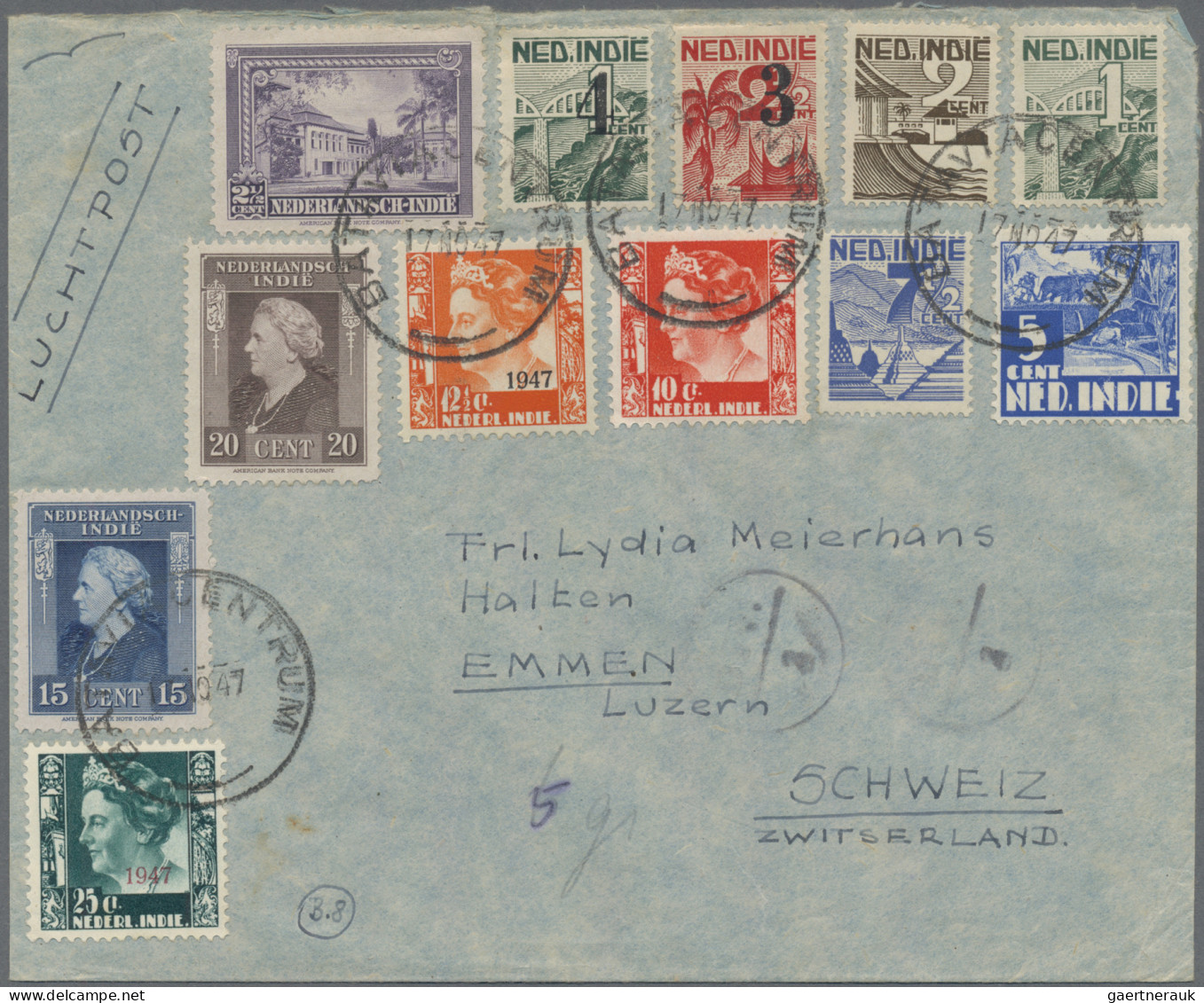 Dutch Colonies: 1930/1960 (ca.), Dutch colonies/Netherlands incl. some incoming