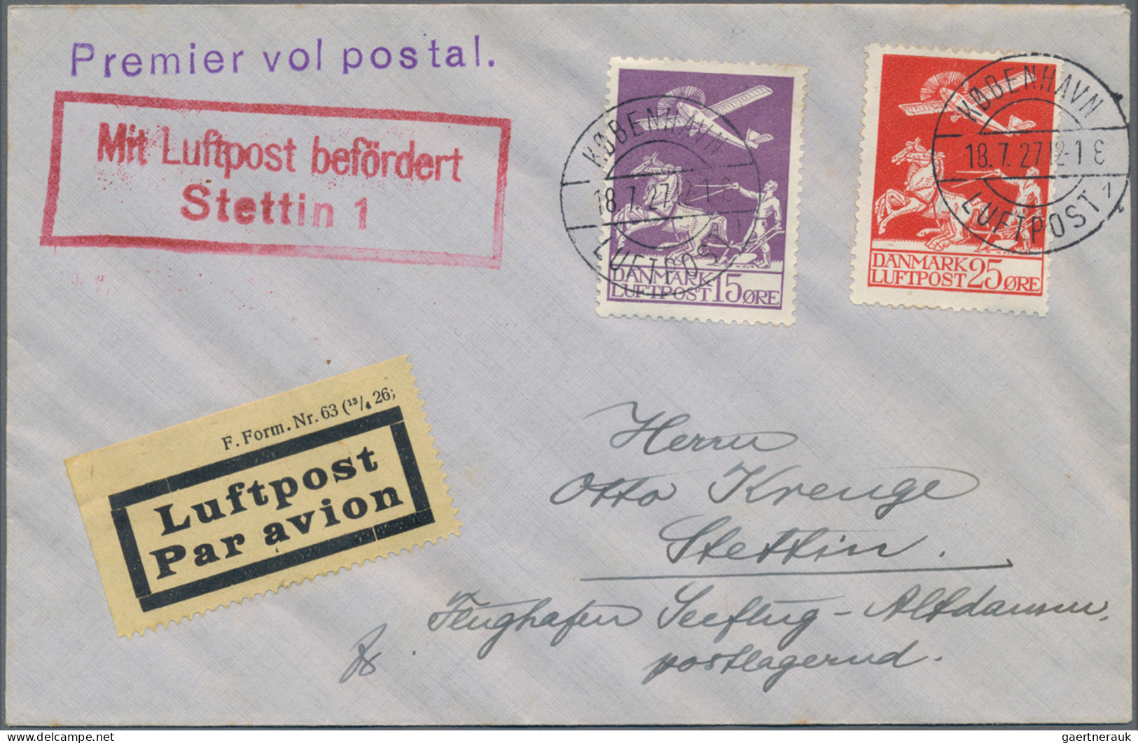 Air Mail - Germany: 1912/1940 (ca), Konvolut von 87 Briefen Flug- und Zeppelinpo