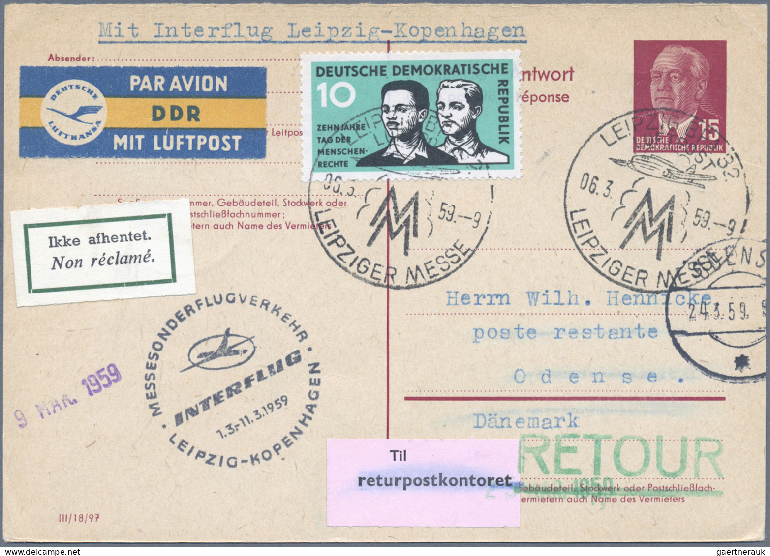 Air Mail - Germany: 1912/1987, inhaltsreiche Partie von ca. 210 Briefen und Kart