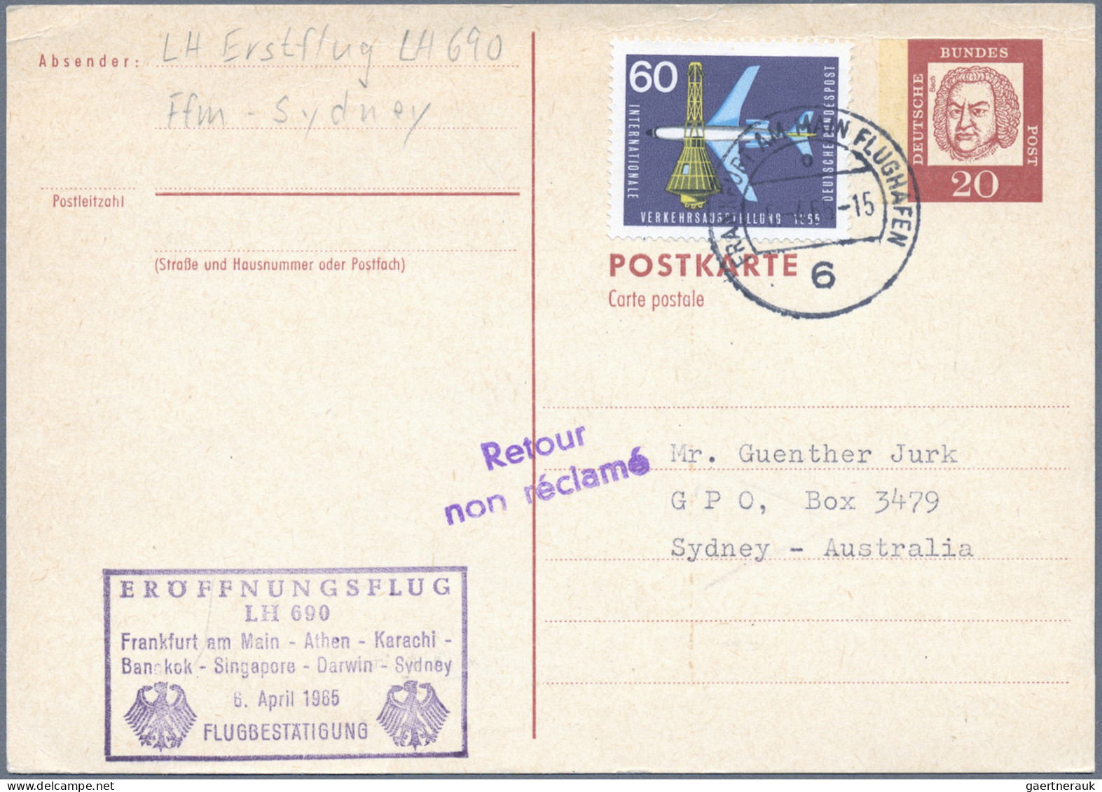 Air Mail - Germany: 1912/1987, inhaltsreiche Partie von ca. 210 Briefen und Kart
