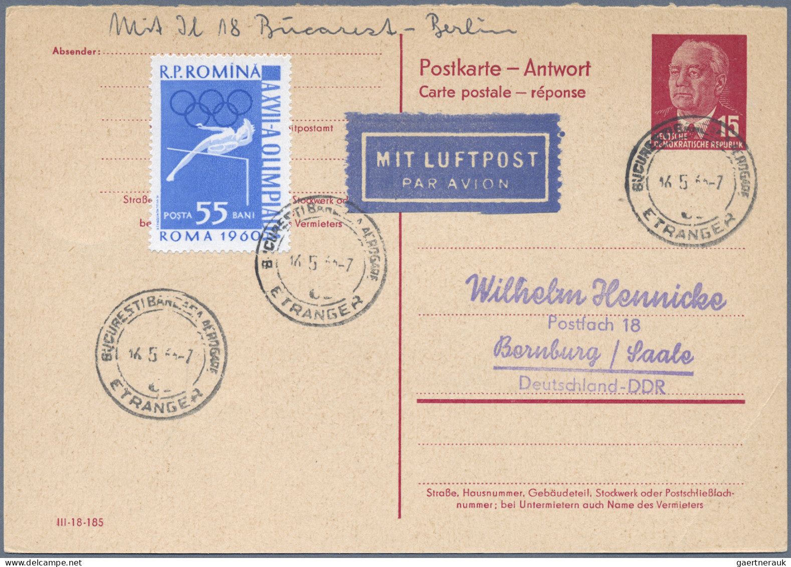 Air Mail - Germany: 1912/1987, inhaltsreiche Partie von ca. 210 Briefen und Kart