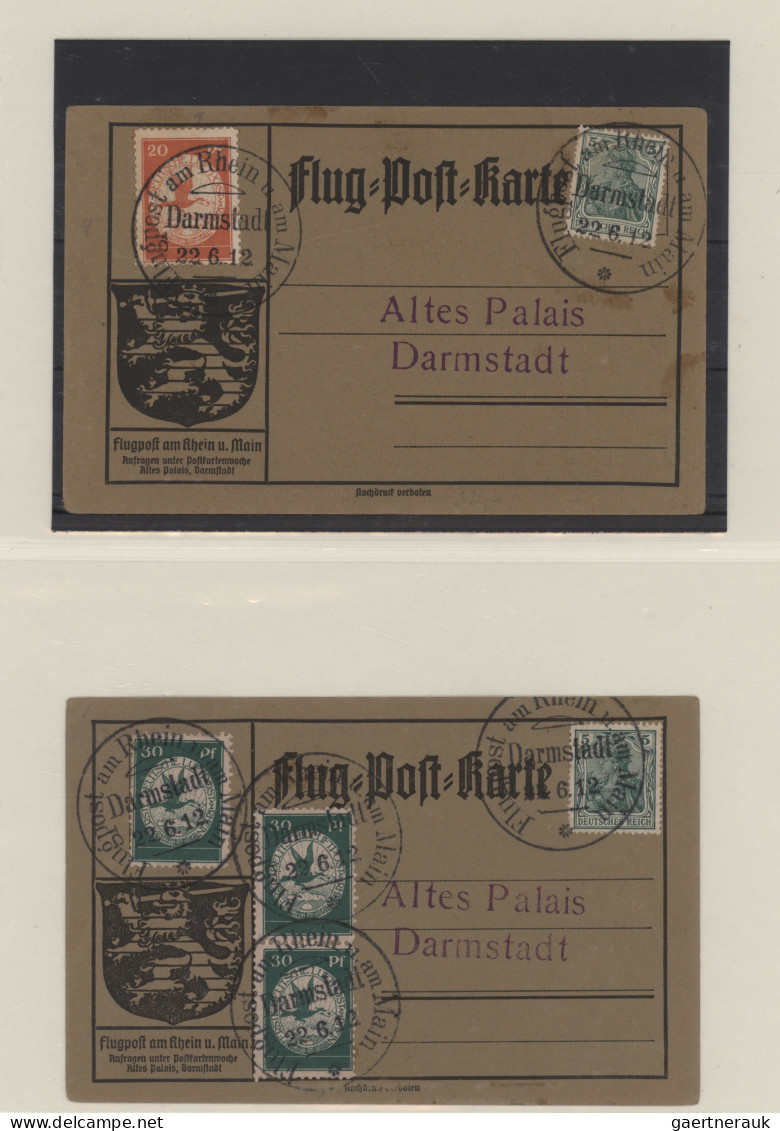 Air Mail - Germany: 1912/1935 (ca), Schöne Sammlung Ausstellungsmäßig Auf Blätte - Poste Aérienne & Zeppelin