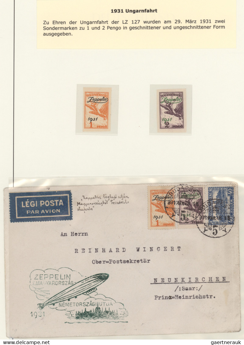 Air Mail - Germany: 1912/1935 (ca), schöne Sammlung ausstellungsmäßig auf Blätte
