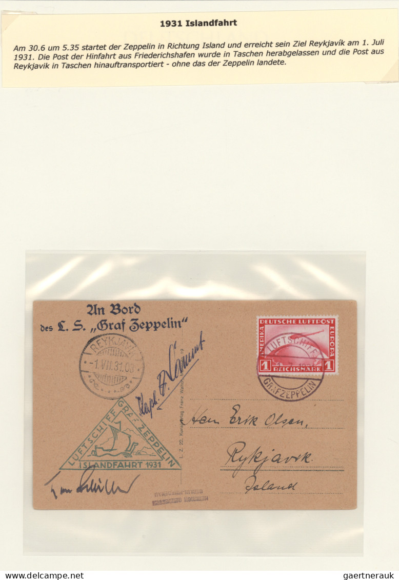 Air Mail - Germany: 1912/1935 (ca), schöne Sammlung ausstellungsmäßig auf Blätte