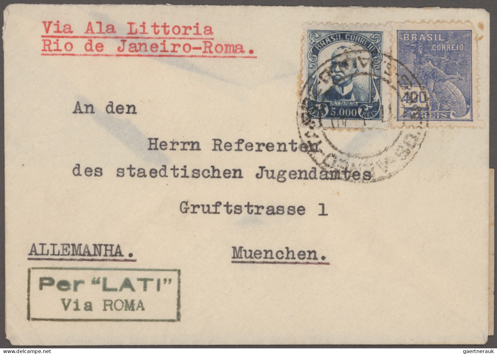 Air Mail - Germany: 1913-1950 Kollektion Von 15 Deutschen Flugpostbelegen, Meist - Correo Aéreo & Zeppelin