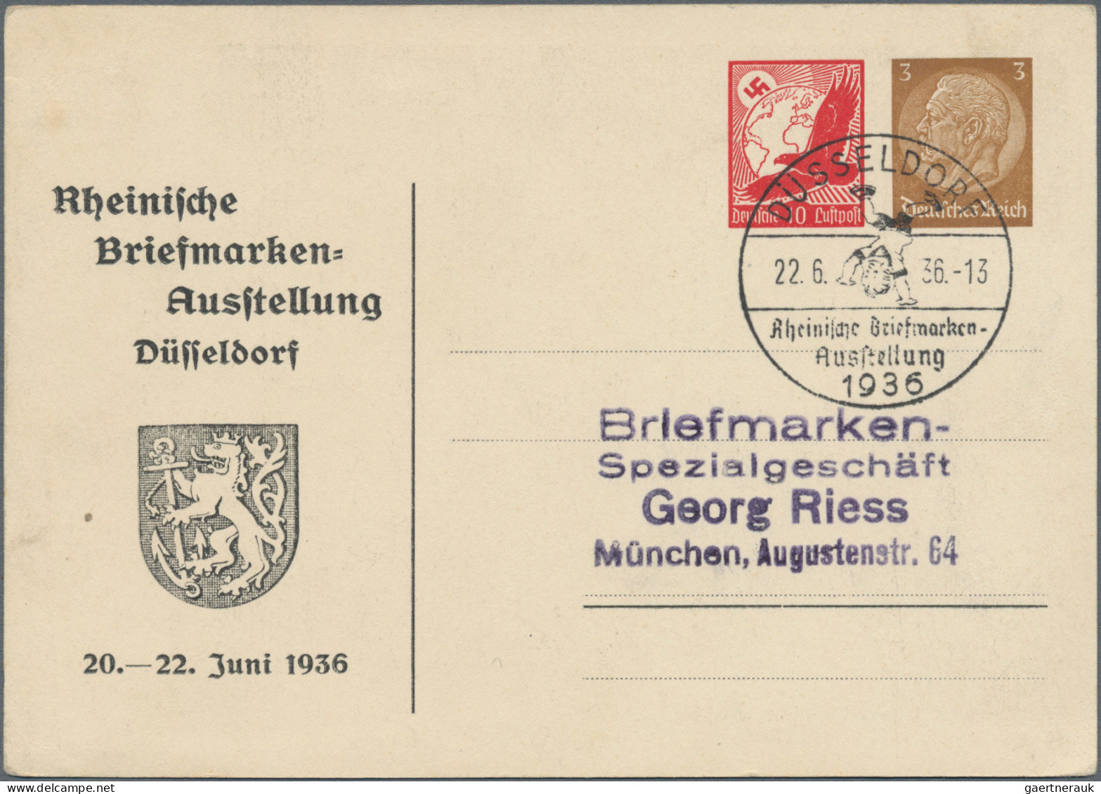 Air Mail - Germany: 1916/1940, Partie Von 15 Briefen Und Karten, Dabei Fotokarte - Correo Aéreo & Zeppelin