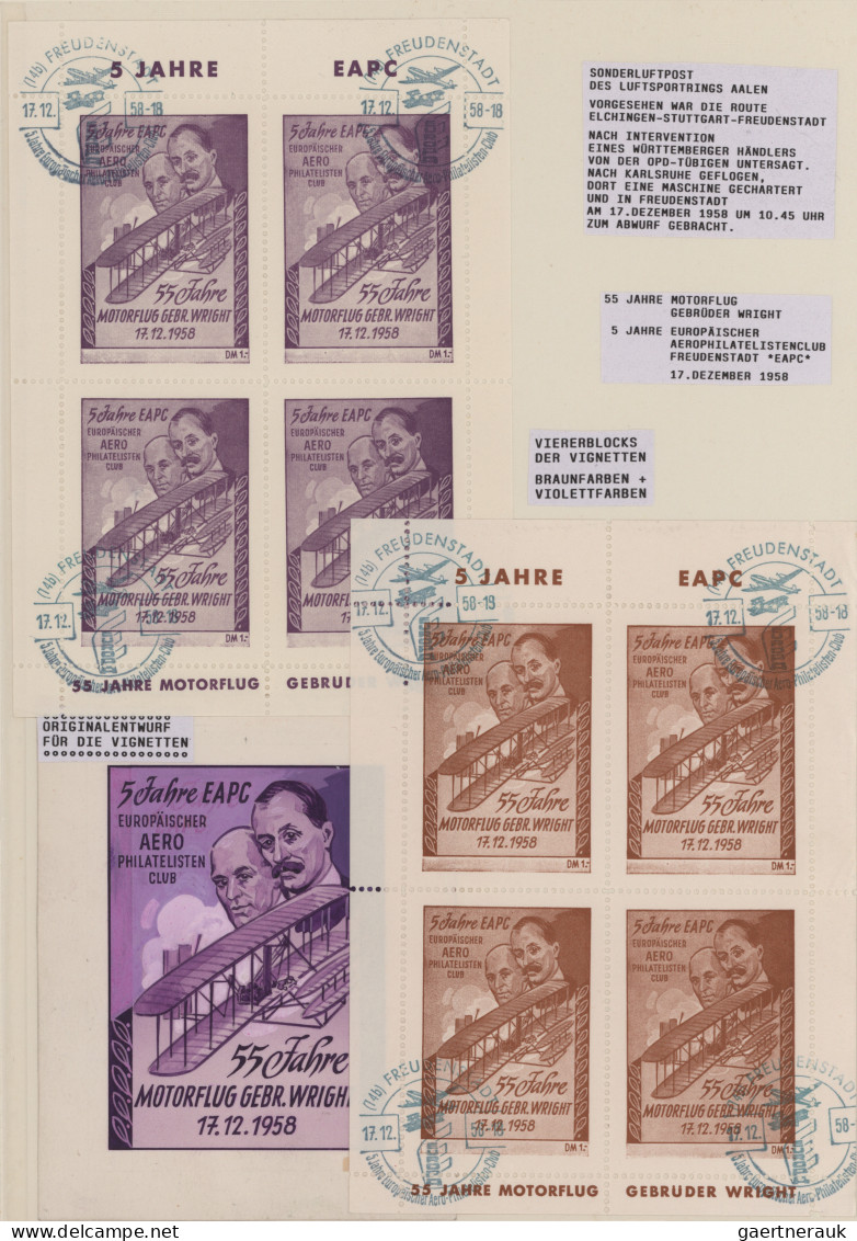 Air Mail - Germany: 1958/1961, Sonderflugpost/Segelflugpost, Außergewöhnliche Sa - Luchtpost & Zeppelin