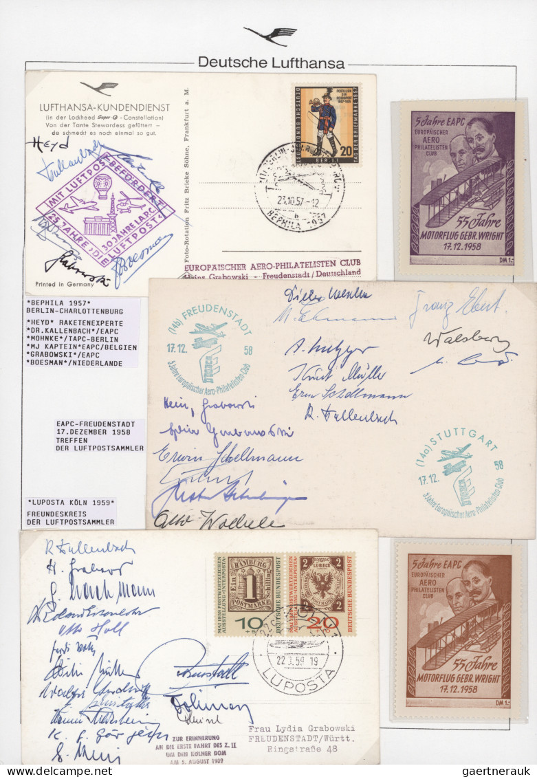 Air Mail - Germany: 1958/1961, Sonderflugpost/Segelflugpost, Außergewöhnliche Sa - Correo Aéreo & Zeppelin