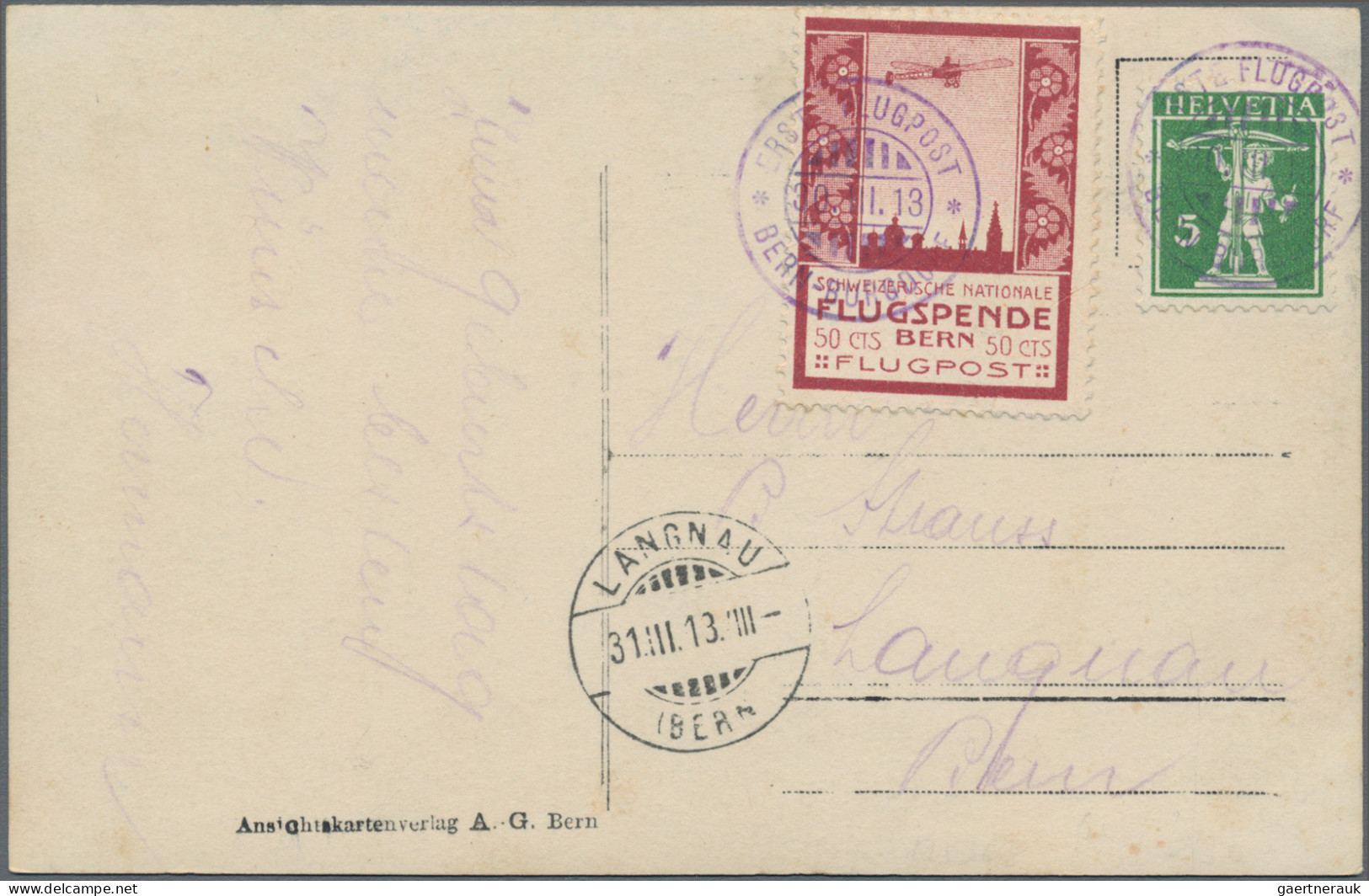 Airmail - Europe: 1913/1949, Alpenländer, Partie Von 19 Briefen Und Karten Mit S - Autres - Europe