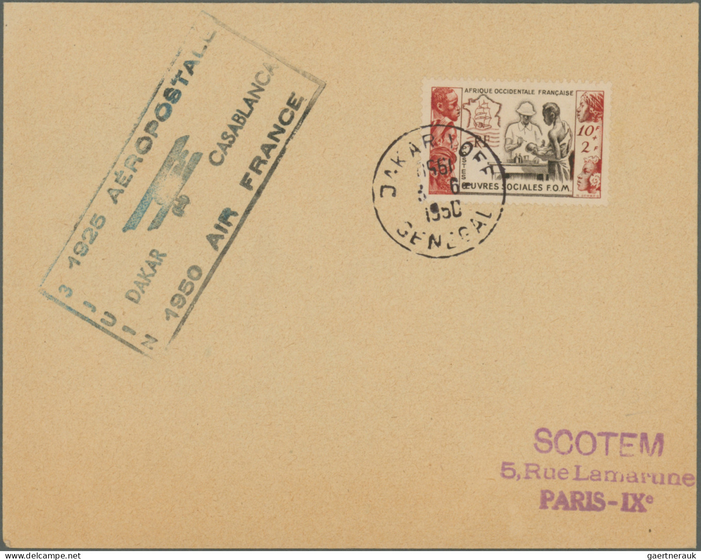 Airmail - Europe: 1947/1988, France/area-related Airmail, Collection Of Apprx. 1 - Andere-Europa