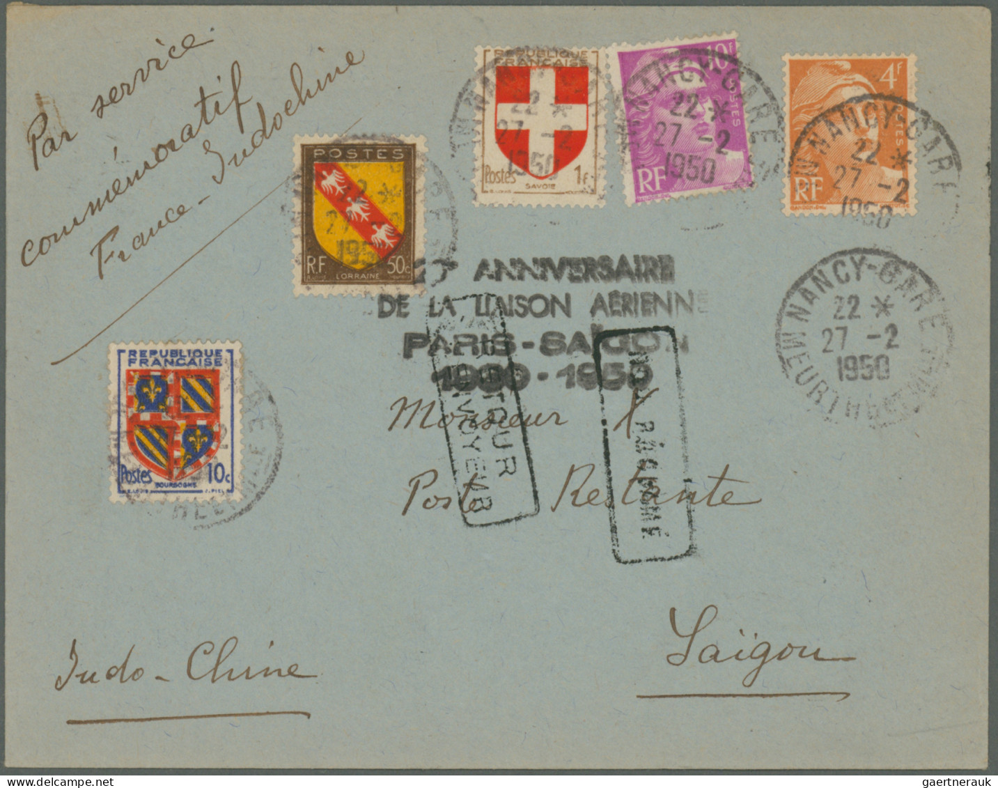 Airmail - Europe: 1947/1988, France/area-related Airmail, Collection Of Apprx. 1 - Autres - Europe