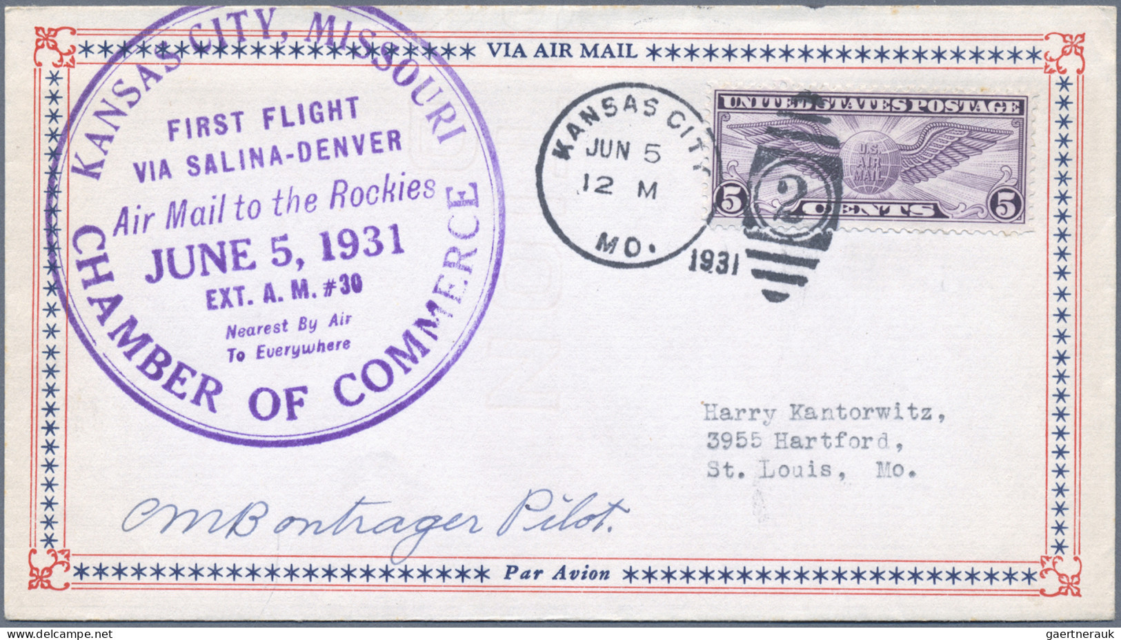 Airmail - Overseas: 1926/1988, Assortment Of Apprx. 164 Airmail Covers/cards, Go - Otros & Sin Clasificación