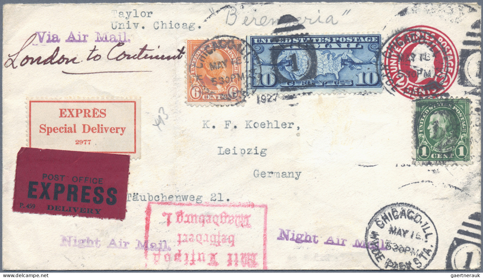 Airmail - Overseas: 1926/1988, assortment of apprx. 164 airmail covers/cards, go