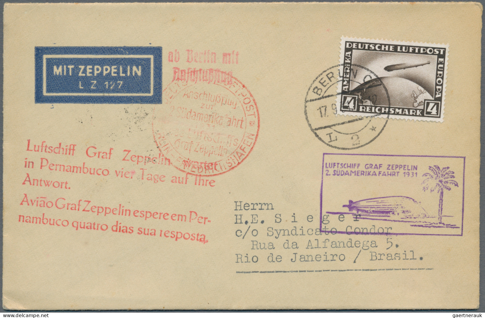 Air Mail: 1915-1985 (ca), Sammlung von 48 Belegen im Ringalbum, Flugpost bzw. Ze