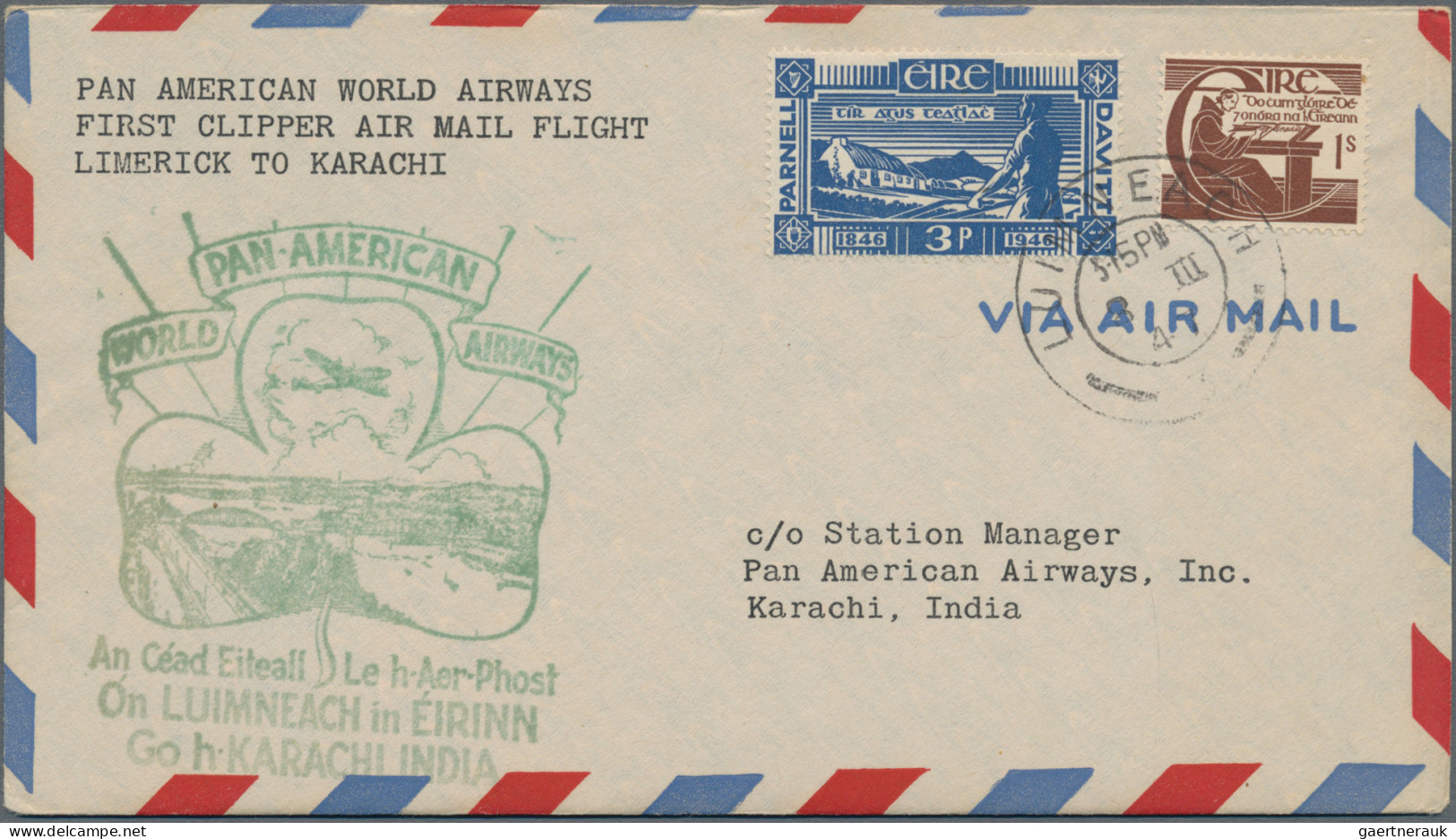 Air Mail: 1931/1954, Assortment Of 23 Covers/cards Incl. Zeppelin 1931 Polar Fli - Sonstige & Ohne Zuordnung