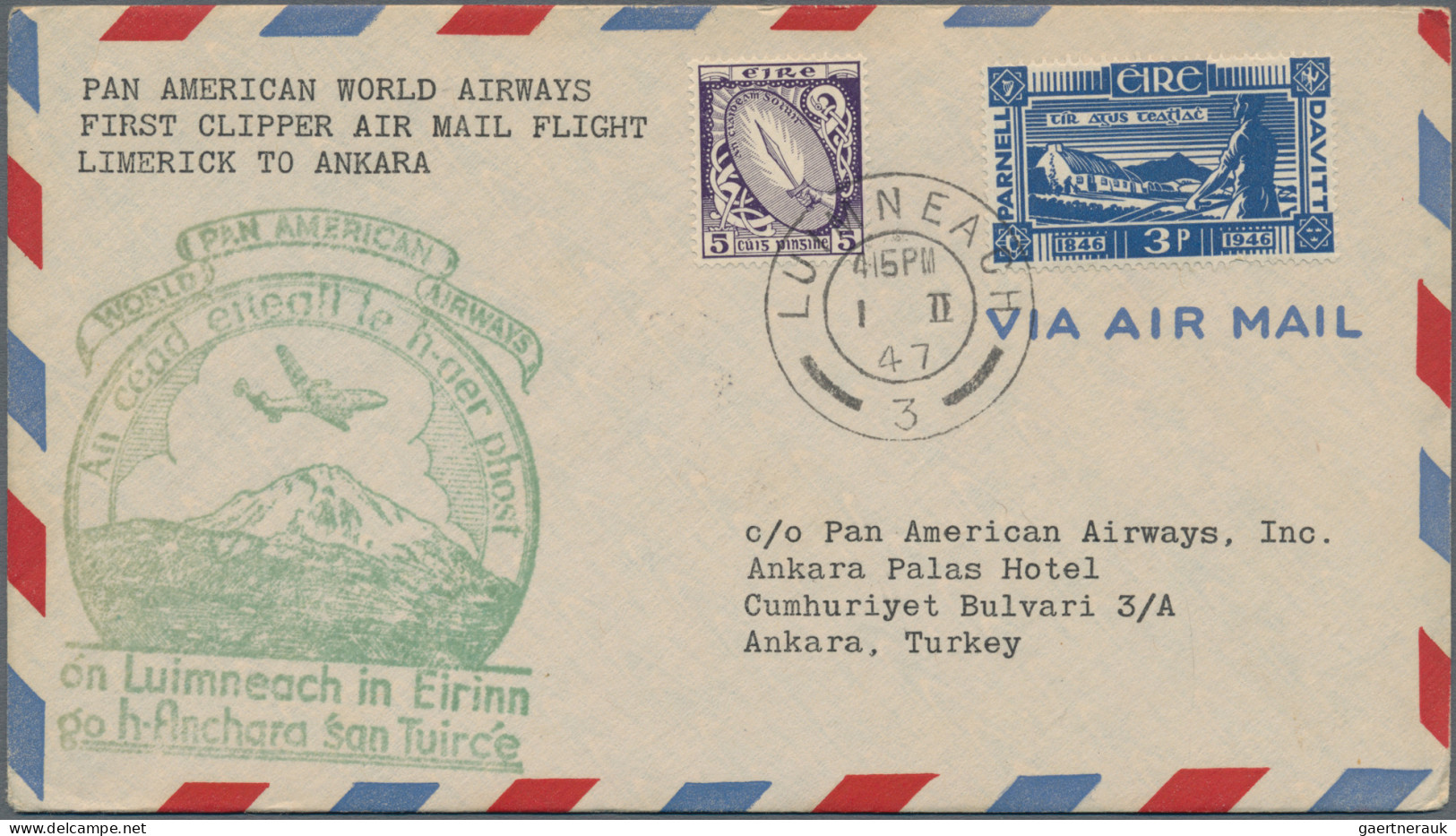 Air Mail: 1931/1954, Assortment Of 23 Covers/cards Incl. Zeppelin 1931 Polar Fli - Andere & Zonder Classificatie