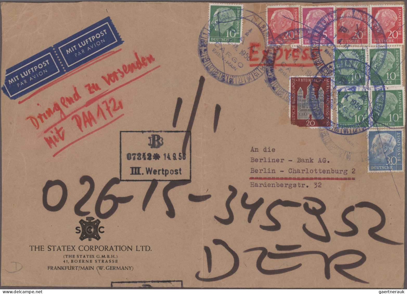 Air Mail: 1935/1986, Balance Of Apprx. 155 Airmail Covers/cards Worldwide With C - Otros & Sin Clasificación