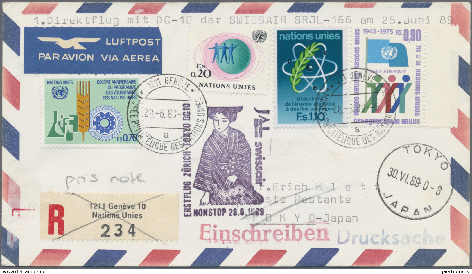 Air Mail: 1957/1985, Collection Of Apprx. 540 First/special Flight Covers/cards - Altri & Non Classificati