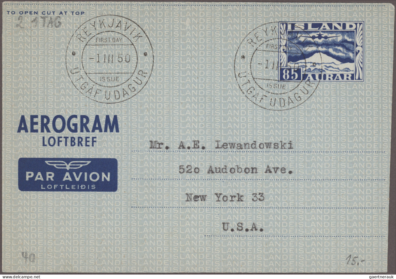 Aerogramme - Europe: 1950/1995 (ca.), holding of apprx. 415 air letter sheets, m
