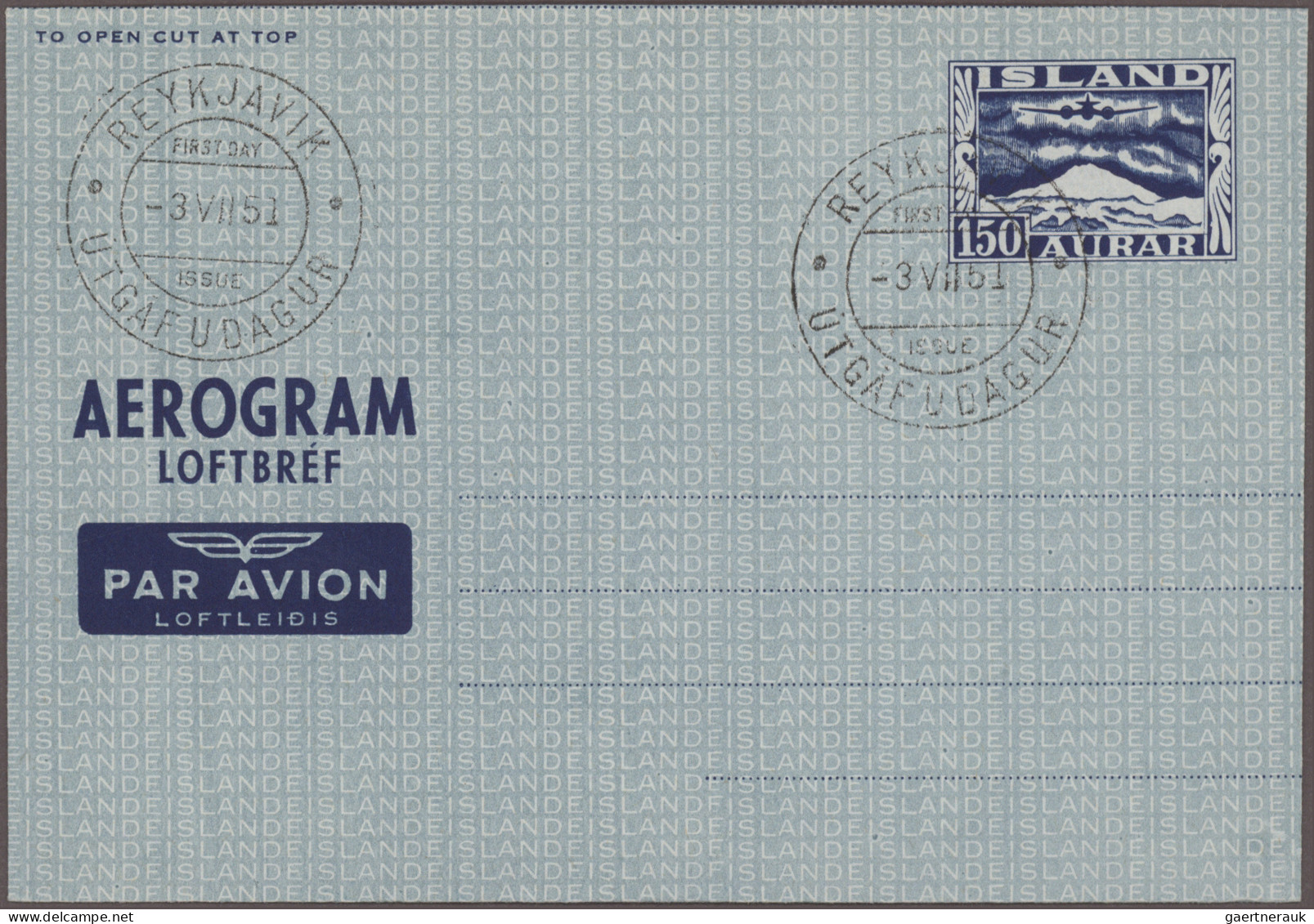 Aerogramme - Europe: 1950/1995 (ca.), holding of apprx. 415 air letter sheets, m