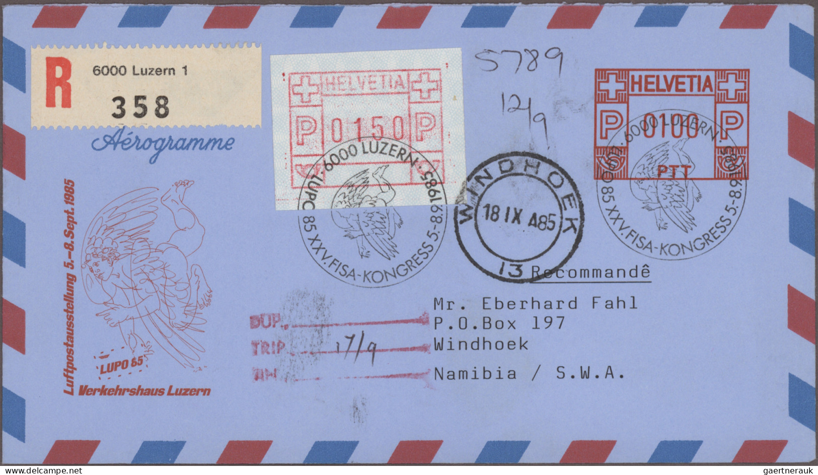 Aerogramme - Overseas: 1950/2000 (ca.), Balance Of Apprx. 810 Unused/used Air Le - Sonstige & Ohne Zuordnung