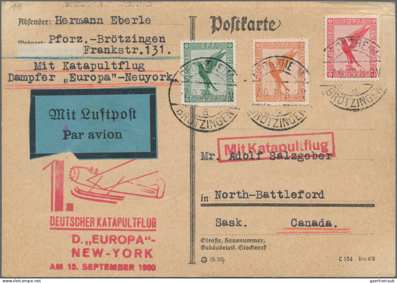 Skid Flight Mail: 1929/1938, Vielseitige Partie Von 28 Schleuderflugbelegen Mit - Luchtpost & Zeppelin