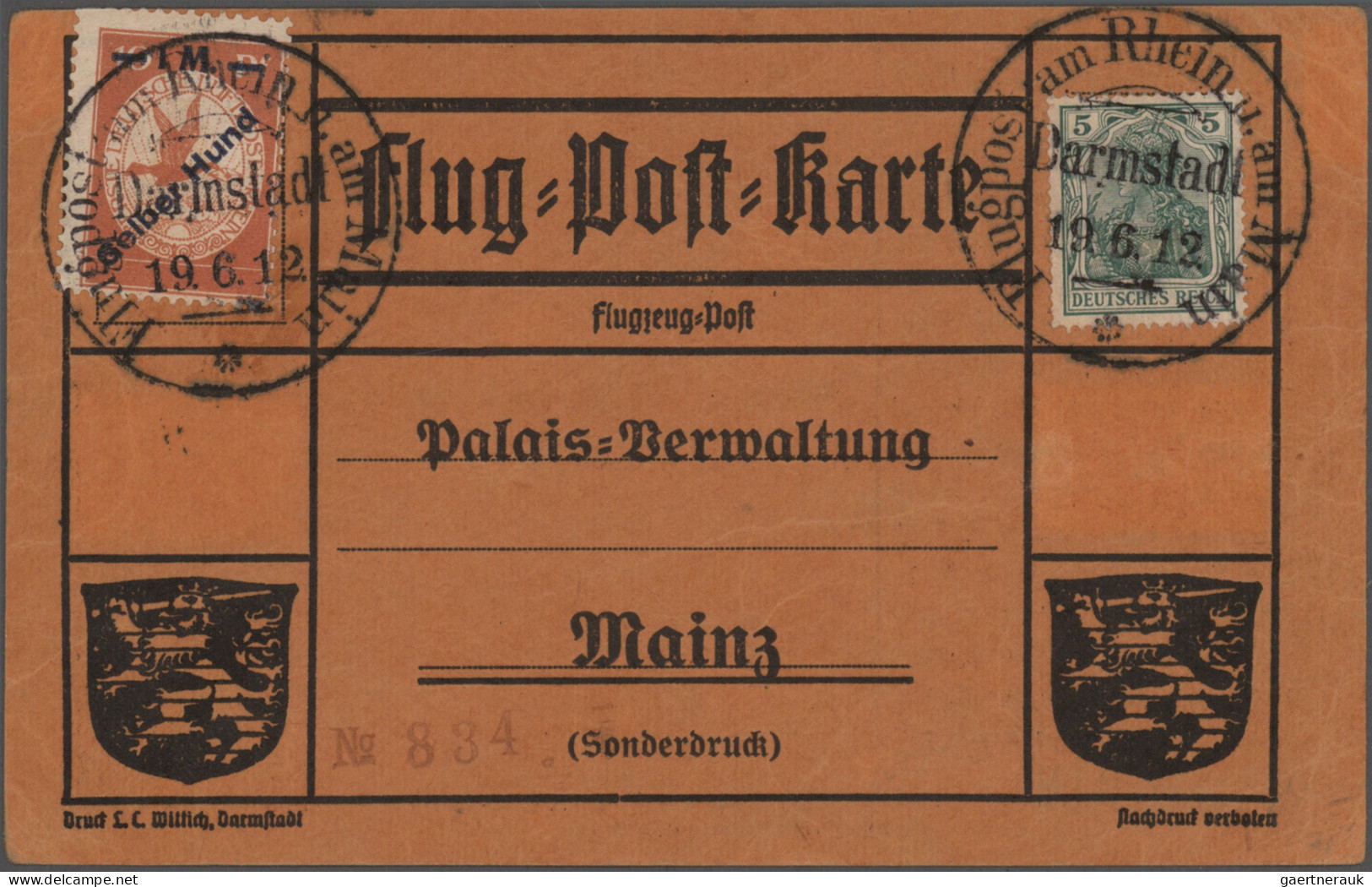 Zeppelin Mail - Germany: 1909/1975 (ca.), Schöne Partie Von über 110 Zeppelin- U - Correo Aéreo & Zeppelin