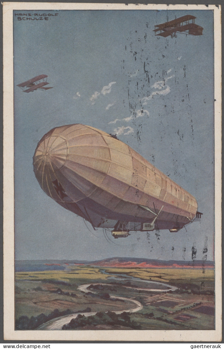 Zeppelin Mail - Germany: 1909/1975 (ca.), schöne Partie von über 110 Zeppelin- u