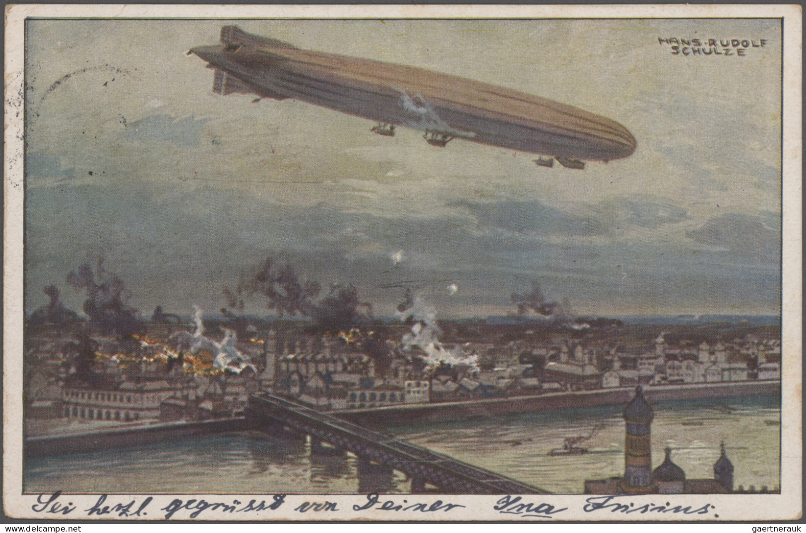 Zeppelin Mail - Germany: 1909/1975 (ca.), schöne Partie von über 110 Zeppelin- u