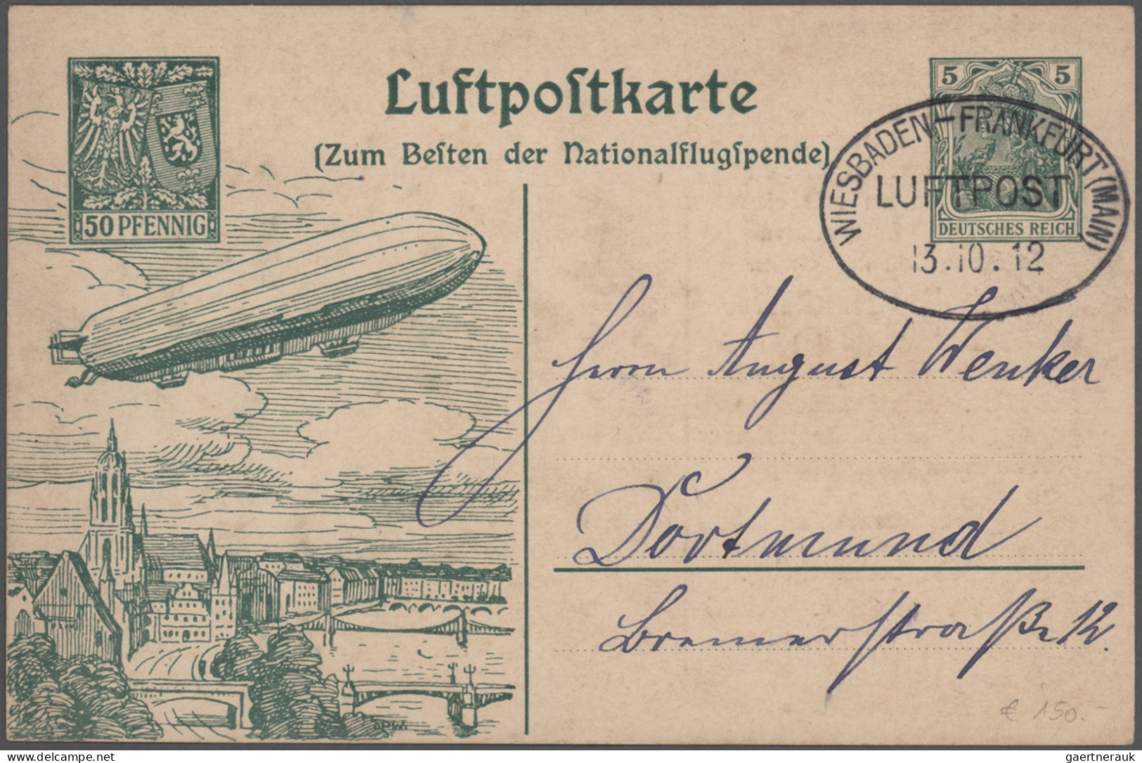 Zeppelin Mail - Germany: 1909/1975 (ca.), schöne Partie von über 110 Zeppelin- u