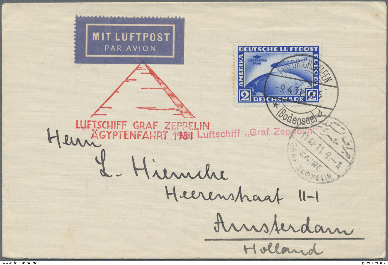 Zeppelin Mail - Germany: 1912/1940 (ca.), Zeppelinpost + Luftpost, hochwertiger