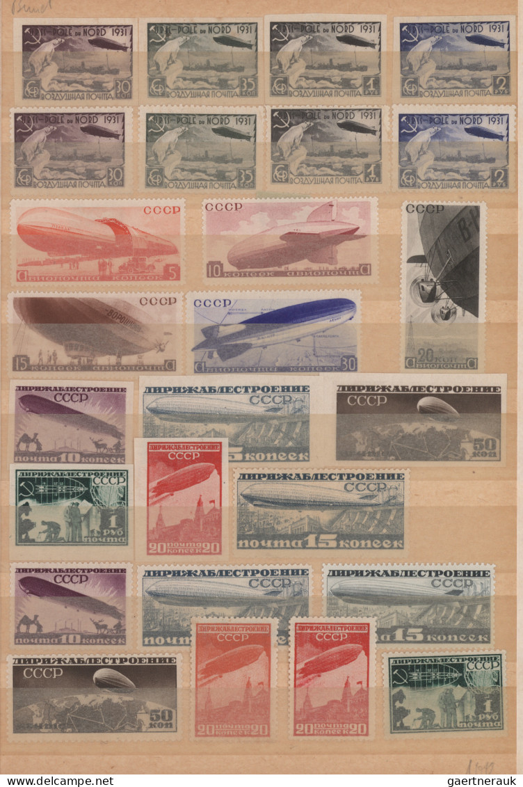 Zeppelin Mail - Germany: 1929/1939, Umfangreiche interessante Sammlung mit ca. 4