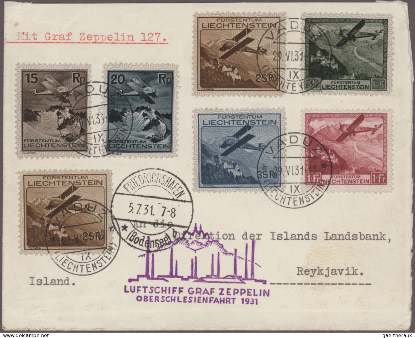 Zeppelin Mail - Germany: 1929/1939, Umfangreiche interessante Sammlung mit ca. 4