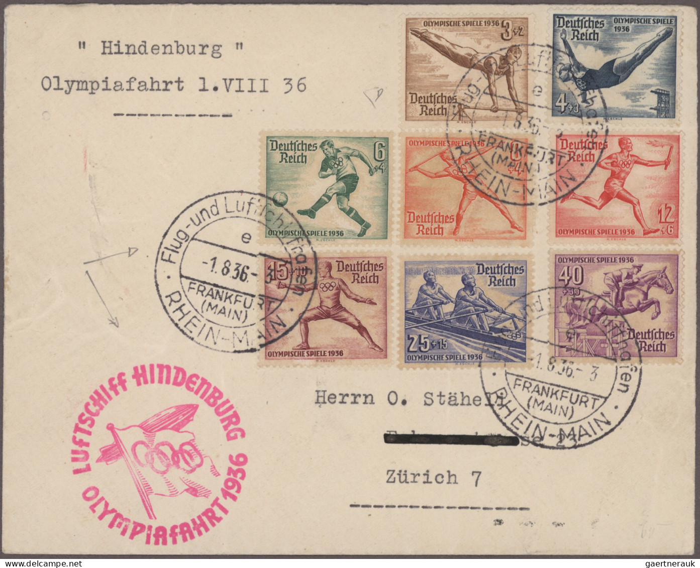 Zeppelin Mail - Germany: 1929/1939, Umfangreiche interessante Sammlung mit ca. 4