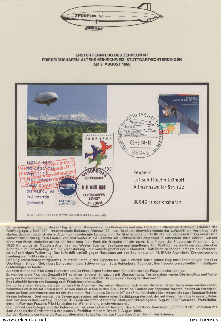 Zeppelin Mail - Germany: 1933/1999, Interessante Dokumentation aus Sieger-Abo im