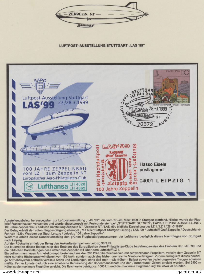 Zeppelin Mail - Germany: 1933/1999, Interessante Dokumentation aus Sieger-Abo im