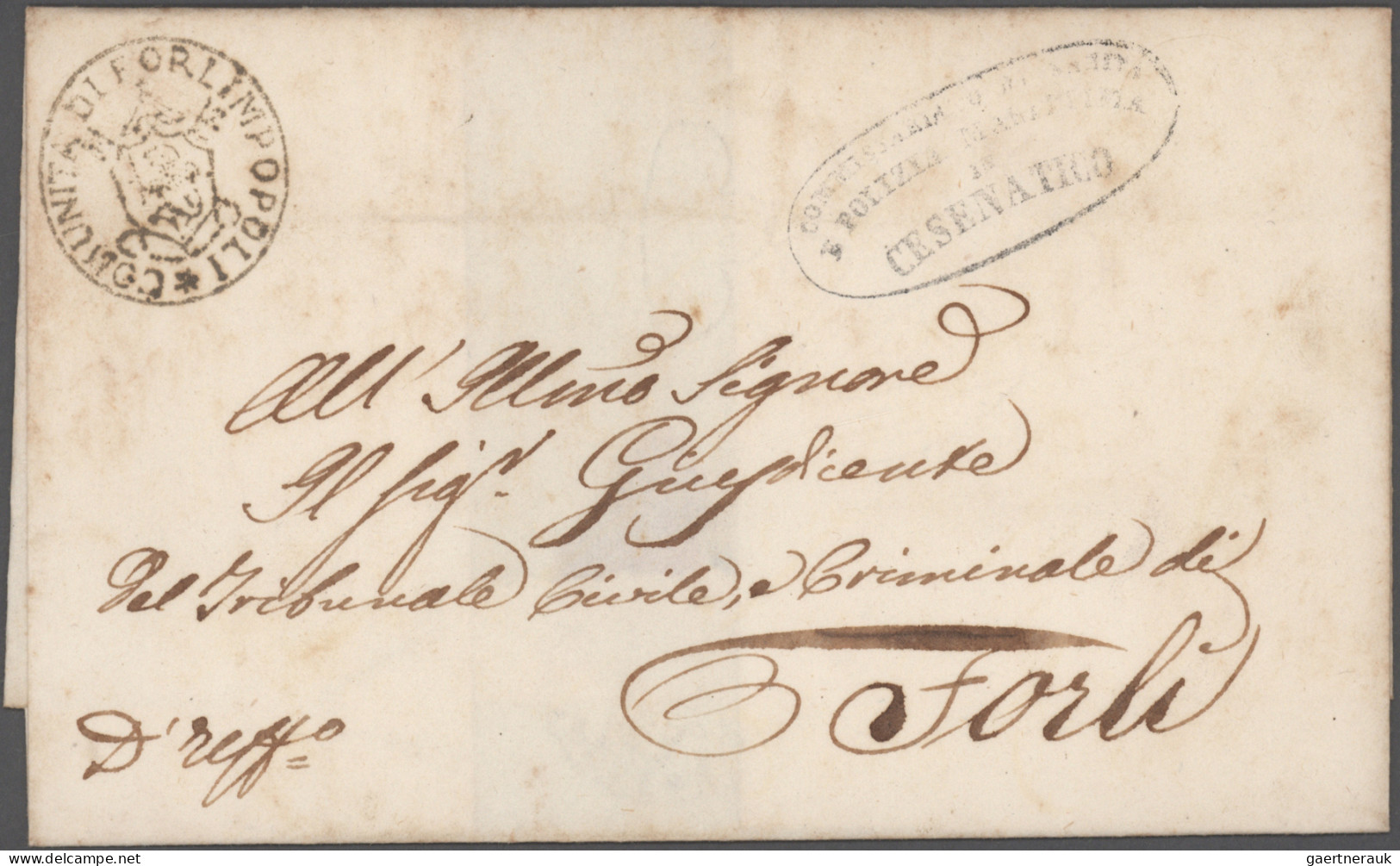 Disinfection Mail: 1716/1911, extraordinary exhibit collection of 52 disinfected