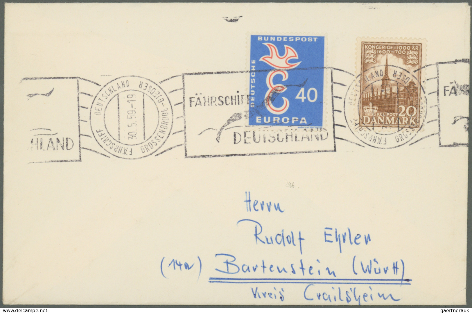 Shipsmail - Germany: 1926/2003, Partie Von Ca. 90 Belegen Mit Schiffspost Und En - Sammlungen